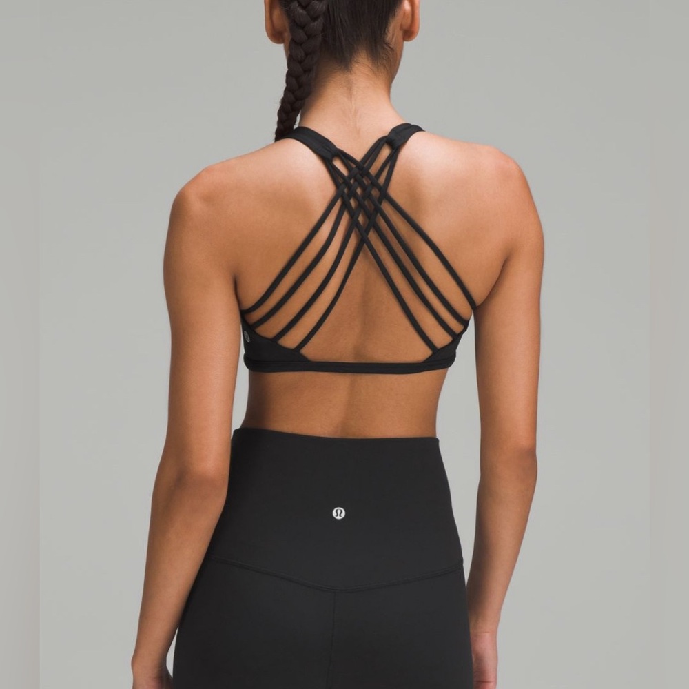 lululemon athletica Black Strappy Sports Bra